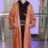Asal Vision Women Coats | Reneé Rapp Mean Girls 2024 Trench Leather Coat Waxed Brown