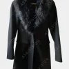 Asal Vision Men Coats | Renfield Dracula Fur Collar Coat Black