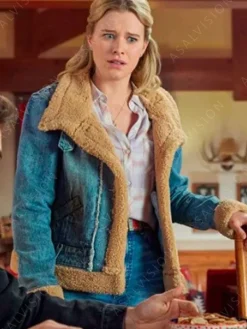 Asal Vision Denim Jackets | Ride 2023 Missy McMurray Denim Shearling Jacket Blue