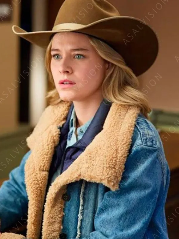 Asal Vision Denim Jackets | Ride 2023 Missy McMurray Denim Shearling Jacket Blue