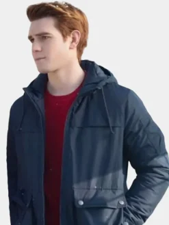 Asal Vision Cotton Jackets | Riverdale KJ Apa Dark Cotton Hoodie Blue