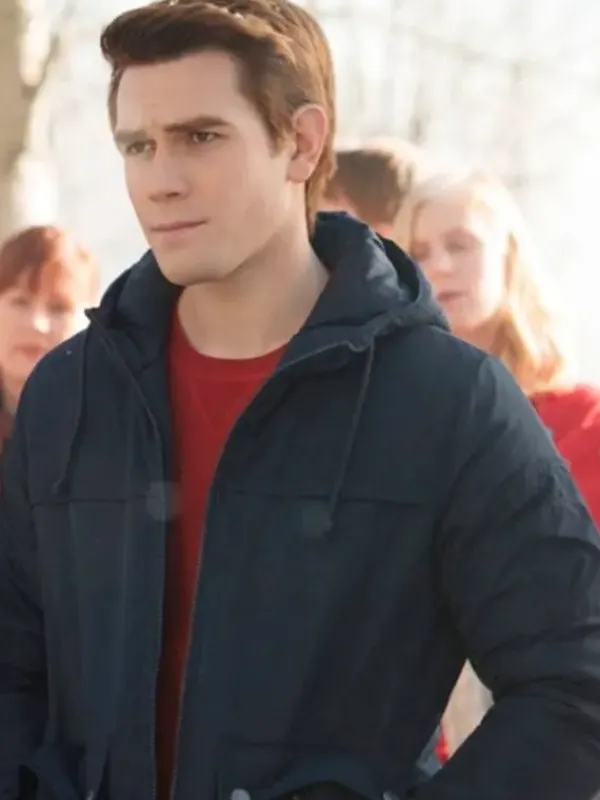 Asal Vision Cotton Jackets | Riverdale KJ Apa Dark Cotton Hoodie Blue
