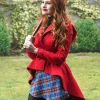Asal Vision Women Coats | Riverdale Madelaine Petsch Coat Red