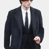 Asal Vision Men Coats | Robert Pattinson The Batman 2022 Wool Coat Black