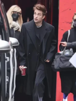 Asal Vision Men Coats | Robert Pattinson The Batman 2022 Event Coat Black