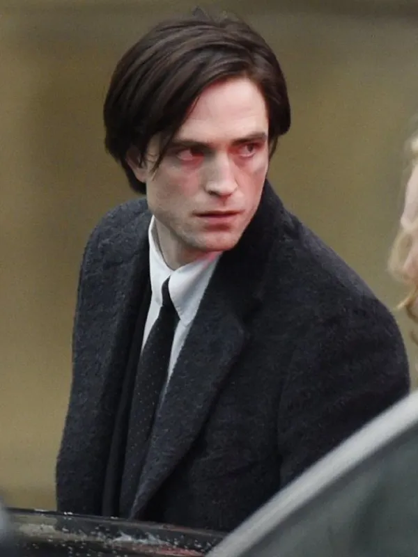 Asal Vision Men Coats | Robert Pattinson The Batman 2022 Wool Coat Black