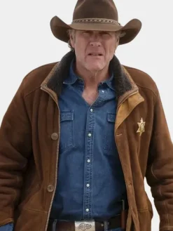 Asal Vision Men Coats | Robert Taylor Longmire Sheriff Walt Coat Brown