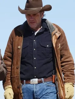 Asal Vision Men Coats | Robert Taylor Longmire Sheriff Walt Coat Brown