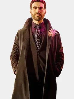 Asal Vision Men Coats | Roy Kent Ted Lasso Coat Black