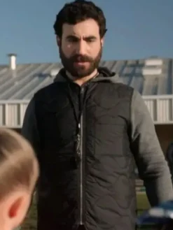Asal Vision Vests | Roy Kent Ted Lasso Quilted Vest Black