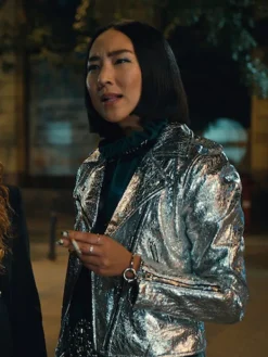 Asal Vision Leather Jackets | Russian Doll Maxine Jacket Silver