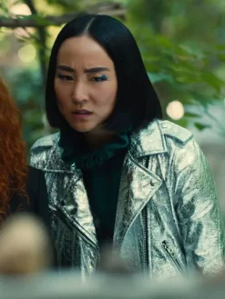 Asal Vision Leather Jackets | Russian Doll Maxine Jacket Silver