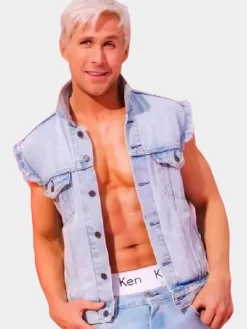 Asal Vision Vests | Ryan Gosling Barbie 2023 Denim Vest Blue