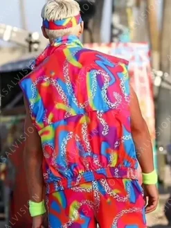 Asal Vision Vests | Ryan Gosling Barbie 2023 Rainbow Vest Multicolor Print Design