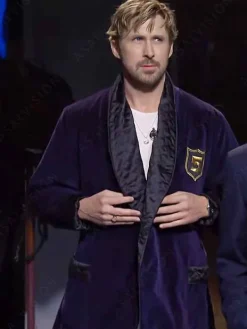 Asal Vision Men Coats | Ryan Gosling SNL Five Timers Club Jacket Purple