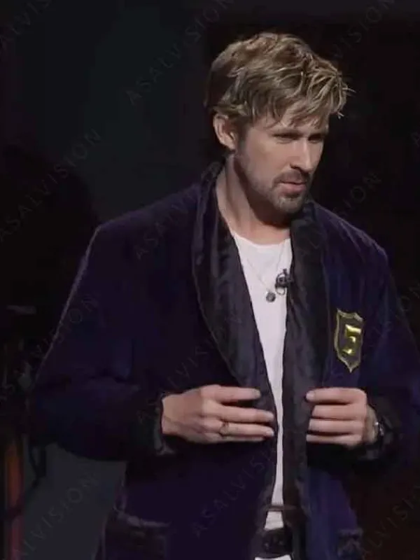 Asal Vision Men Coats | Ryan Gosling SNL Five Timers Club Jacket Purple