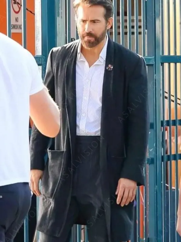 Asal Vision Men Coats | Ryan Reynolds IF 2024 Trench Coat Black