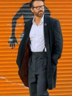 Asal Vision Men Coats | Ryan Reynolds IF 2024 Trench Coat Black