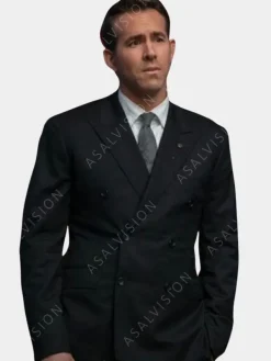 Asal Vision Blazers | Ryan Reynolds Spirited 2022 Blazer Black
