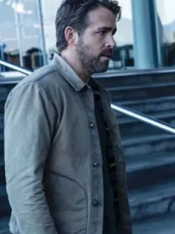 Asal Vision Cotton Jackets | Ryan Reynolds The Adam Project 2022 Cotton Jacket Khaki