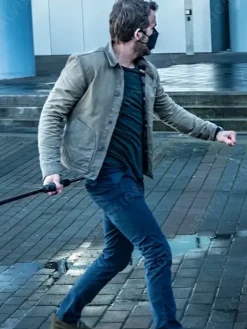 Asal Vision Cotton Jackets | Ryan Reynolds The Adam Project 2022 Cotton Jacket Khaki