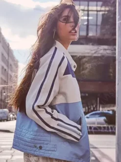 Asal Vision Leather Jackets | Ryder Sport Vegan Renee Rapp Jacket Blue And White