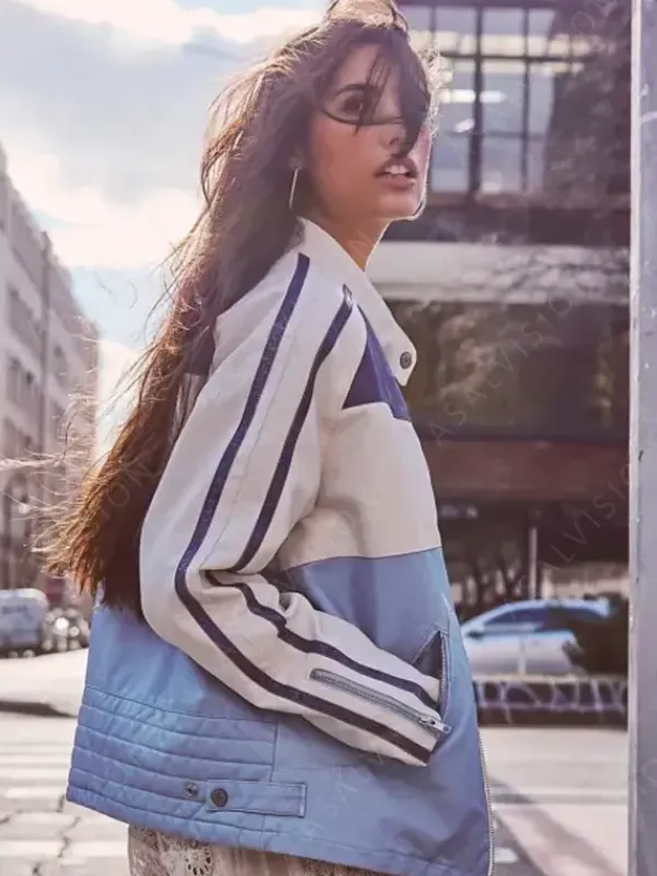Asal Vision Leather Jackets | Ryder Sport Vegan Renee Rapp Jacket Blue And White