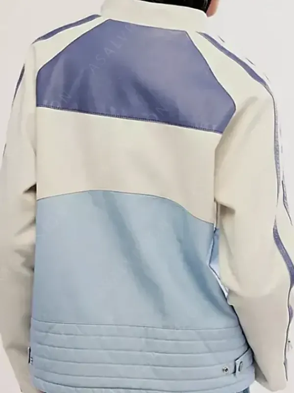 Asal Vision Leather Jackets | Ryder Sport Vegan Renee Rapp Jacket Blue And White