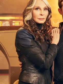 Asal Vision Black Jackets | Leather Jackets | S03 Star Trek Picard Beverly Crusher Jacket Black And Blue