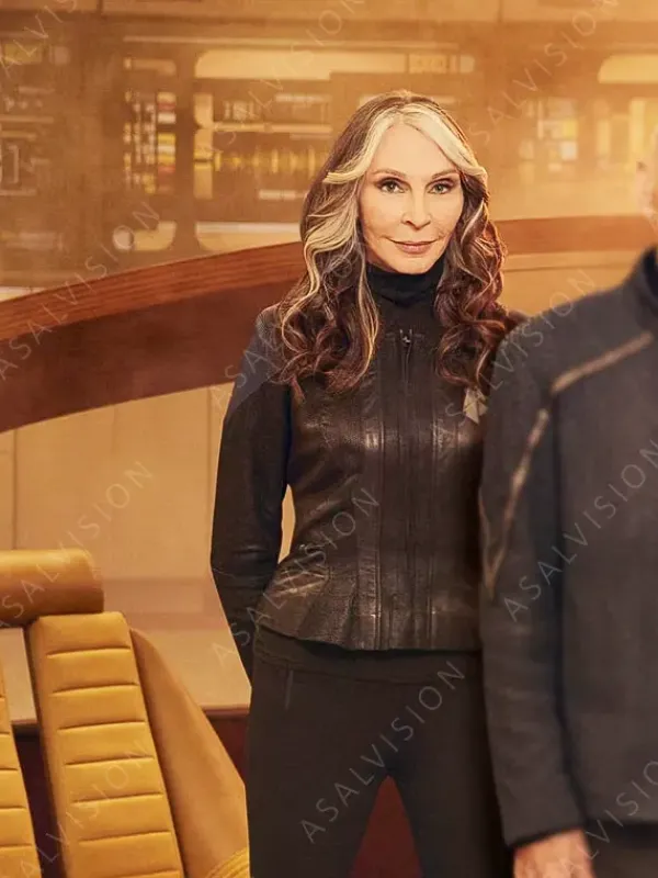 Asal Vision Black Jackets | Leather Jackets | S03 Star Trek Picard Beverly Crusher Jacket Black And Blue