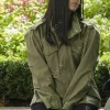 Asal Vision Cotton Jackets | Saanvi Bahl Manifest Cotton Green Jacket Military Green