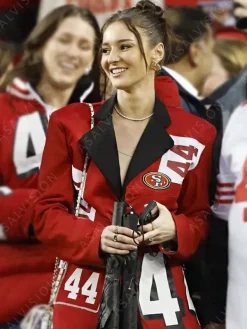 Asal Vision Blazers | San Francisco 49ers Kristin Juszczyk Blazer Red