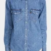 Asal Vision Denim Jackets | Sarah Gunning Midnight Mass Denim Jacket Blue