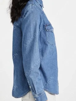 Asal Vision Denim Jackets | Sarah Gunning Midnight Mass Denim Jacket Blue