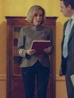 Asal Vision Cotton Jackets | Scoop 2024 Gillian Anderson Jacket Grey