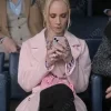 Asal Vision Women Coats | Season 3 Ted Lasso Keeley Jones Wool Coat Pink