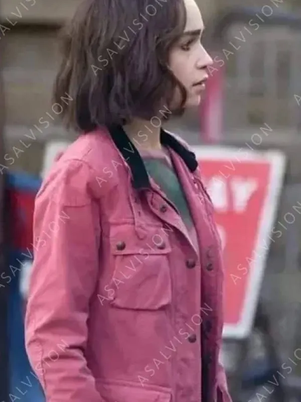 Asal Vision Cotton Jackets | Secret Invasion 2023 Emilia Clarke Jacket Pink