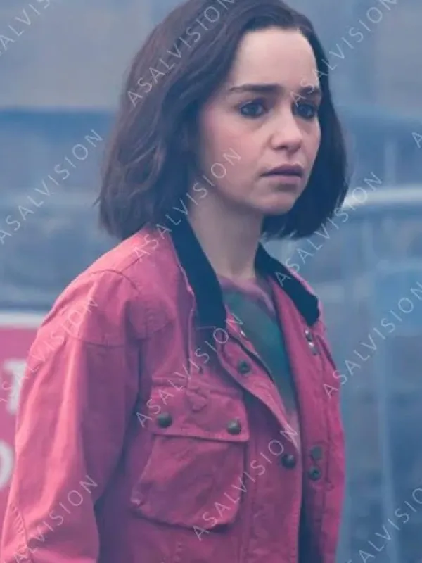 Asal Vision Cotton Jackets | Secret Invasion 2023 Emilia Clarke Jacket Pink