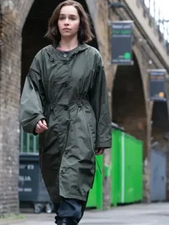 Asal Vision Women Coats | Secret Invasion 2023 Giah Hooded Coat Green