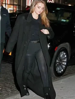 Asal Vision Women Coats | Selena Gomez Trench Coat Black
