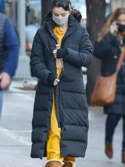 Asal Vision Women Coats | Selena Gomez Only Murders In The Building Puffer Coat Black