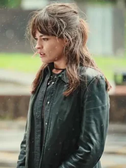 Asal Vision Leather Jackets | Sex Education Season 4 Maeve Wiley Leather Jacket Black