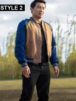 Asal Vision Cotton Jackets | Shang-Chi Bomber Jacket Red And Gray