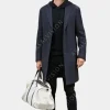 Asal Vision Men Coats | Sharper 2023 Sebastian Stan Coat Grey