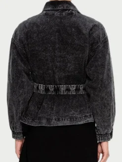 Asal Vision Denim Jackets | Shining Vale Courteney Cox Denim Jacket Grey