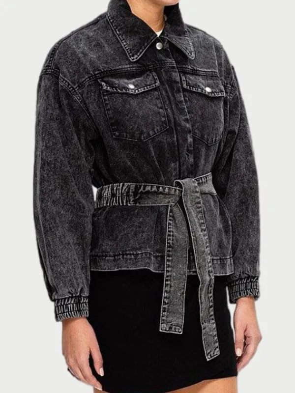 Asal Vision Denim Jackets | Shining Vale Courteney Cox Denim Jacket Grey