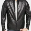 Asal Vision Black Jackets | Biker Jackets | Simple Motorcycle Leather Jacket For Men’s Black