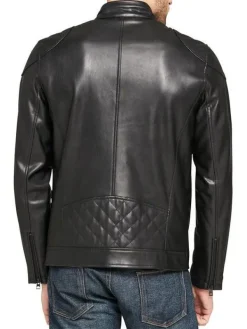 Asal Vision Black Jackets | Biker Jackets | Simple Motorcycle Leather Jacket For Men’s Black