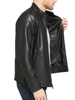 Asal Vision Black Jackets | Biker Jackets | Simple Motorcycle Leather Jacket For Men’s Black