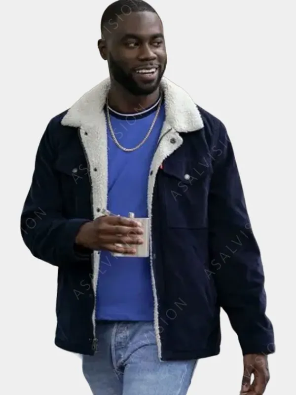 Asal Vision Cotton Jackets | Single Drunk Female James Sherpa Jacket Navy Blue